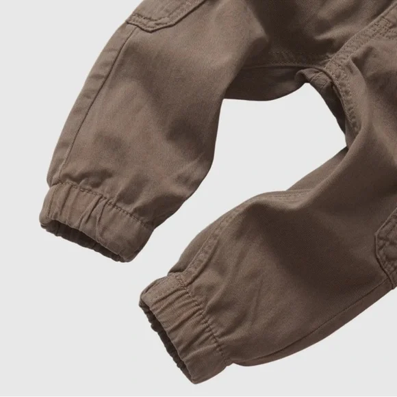 Little Bipsy Black Hoodie and Twill Cargo Pants Set 12-18 month NWT - Picture 10 of 13